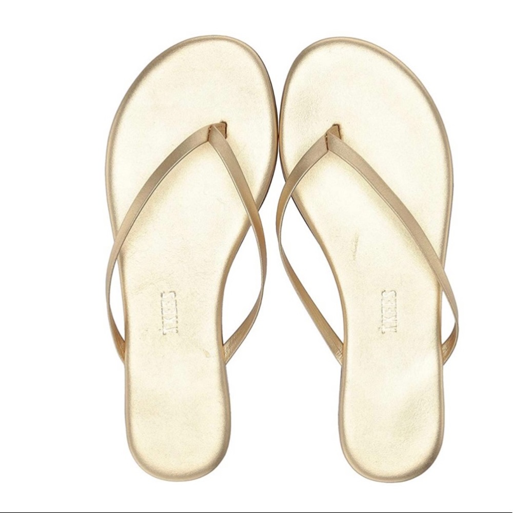 Brand-New Gold/Highlighter TKEES FlipFlops Size 10